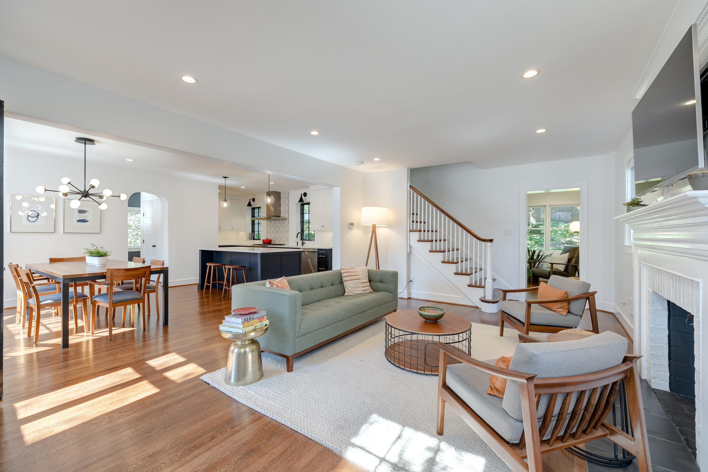 minimalistic and modern living room